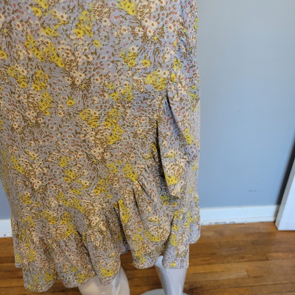 Free People All My Love Wrap Mini Dress, VGUC, Size L - Picture 6 of 8